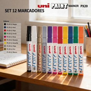 Set De 11 Marcadores Unipaint Px-20