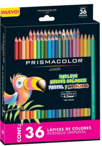 Lapices De Color Prismacolor 36 Pzas Nuevos Pastel Metalicos Colores Surtidos