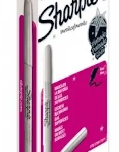 Marcador Permanente Sharpie Fino Plata Caja Con 12 Piezas