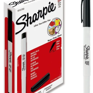 Marcador Permanente Sharpie Ultra Fino Negro 12 Piezas